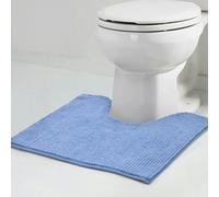 Velosso Shaggy Noodle Pedestal Mat Antislip - Blue