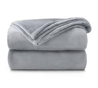 Velosso Soft Touch Luxurious Faux Mink Throw Blanket - Perfect For Bed - Sl ecor, Minimalist Soft Weave - 150Cm X 200Cm, Silver