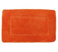 Velosso Super Soft Microfibre High Density Bath Mat Pedestal Mat Anti Slip Super Absorbent (Orange, 50x80 Bath Mat)
