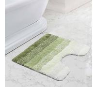Velosso Super Stripe Bath/ Pedestal Mat Anti Slip Bathmats in Green | Size: Small Velosso Green Small