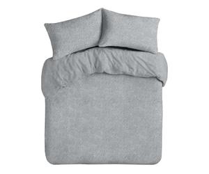 Velosso Teddy Bear Ultra Cosy Bedding Thermal Plush Duvet Cover and Pillowcase Set Fluffy Warm Cuddly Fleece Quilt Cover Set (Grey Silver, Single)