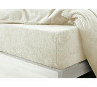Velosso Teddy Fleece Warm and Cosy Fitted Sheet - Cream - Single