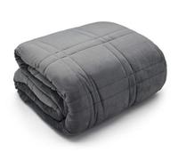 Velosso Thermal Cosy Charcoal Soft Velour Blanket, Machine Washable Throw For Sofa, Bed, 60Cm X 80Cm - Charcoal