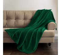 Velosso Thermal Soft Ribbed Cord Throw Blanket For Sofa, Bed, Armchair, Couch - 150Cm X 200Cm, Emerald