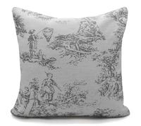 Velosso Toille Tapestry Filled Cushion with Classic Toille Pattern in Grey | Size: 43 cm x 43 cm Velosso Grey 43 cm x 43 cm