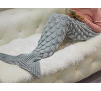 Velosso Tufted Acrylic Throw Blanket, Machine Knitted, 70X170 Cm - Perfect For Sofa, Bed, Couch - Machine Washable - Grey