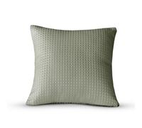 Velosso Waffle Weave Decorative Cushion, Textured Soft Fabric Sofa Cushion Slipcover With Stylish Zip Closure - Sage