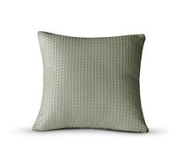 Velosso Waffle Weave Filled Cushion with Waffle Effect in Green | Size: 43 cm x 43 cm Velosso Green 43 cm x 43 cm