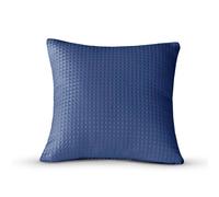 Velosso Waffle Weave Filled Cushion with Waffle Effect in Navy | Size: 43 cm x 43 cm Velosso Navy 43 cm x 43 cm