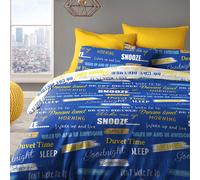 Velosso Wake Me Cotton Rich Printed Duvet Cover & Pillowcase Set in Green | Size: Double Velosso Green Double