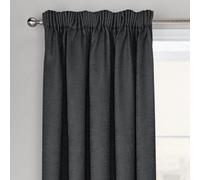 Velosso Westwood Dimout Pencil Pleat Curtains - Black