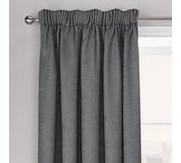 Velosso Westwood Dimout Pencil Pleat Curtains - Charcoal