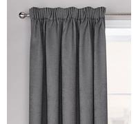 Velosso Westwood Dimout Pencil Pleat Curtains in Charcoal | Size: 168 cm width x 229 cm drop Velosso Charcoal 168 cm width x 229 cm drop