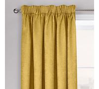 Velosso Westwood Dimout Pencil Pleat Curtains in Mustard | Size: 117 cm width x 137 cm drop Velosso Mustard 117 cm width x 137 cm drop
