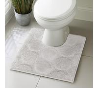 Velosso White Cobla Bath Pedestal Mat Cashmere Feel