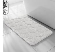 Velosso White Cobla Bath Pedestal Mat Cashmere Feel Bathmat