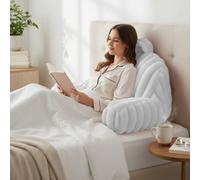 Velosso White Jumbo Cord Faux Rabbit Fur Cuddle Pillow 56Cm X 65Cm