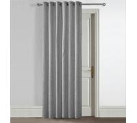 Velosso Winchester Quilted Pinsonic Blackout Door Curtain - Grey
