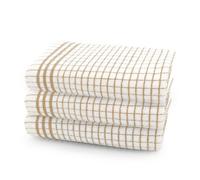 Velosso Woven Check 100% Cotton Easy Care Tea Towels, Pack Of 3