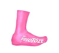 veloToze Tall Shoe Cover 2.0,Covers Road Cycling Shoes,Water-proof, Windproof Overshoes for Bike Rides in Spring, Fall, Winter Rainy, Cold Weather,Bright Colors Make Road Biking Trips Safer, Pink, XL