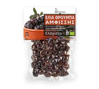 Velouitinos Organic Throuba Amfissis Olives (3 x 180 g) - Total 540 g - Greek Table Olives - Naturally Cured - No Additives - Vegan & Organic