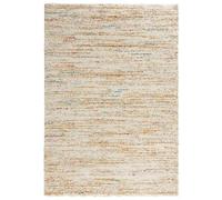 Velour Deep-Pile Chic Rug Abstract Design - Cream - 160X230 cm