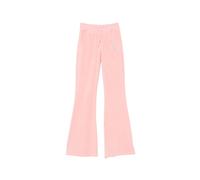 Velour Flared Joggers - female - Sporty & Rich - Sweatpants - Pink - L - Trousers L