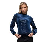 Velour Jumper Women Goddiva Sequin Velvet Bleu 36