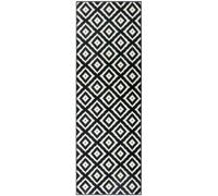 Velours Geometric Design Black & White - 80X200 cm