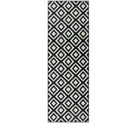 Velours Geometric Design Black & White - 80X300 cm