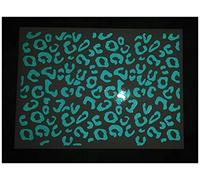 Veloviz Reflective A4 Leopard Print Sheet Die-Cut Vinyl Cargo Bike Stickers Decals (Blue)