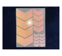 Veloviz Reflective Chevron (Assorted) Black Die-Cut Vinyl Cargo Bike Stickers Decals