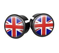 Velox Pictured Bar End Plugs, Great Britain, One Size