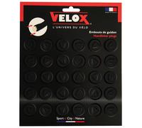 Velox Bicycle Cycle Bike Handlebar Plugs Black - Pack Of 30 Card