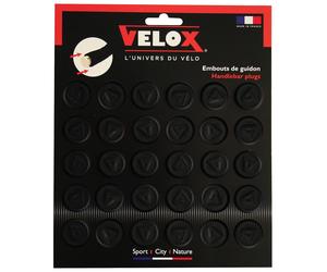Velox Bicycle Cycle Bike Handlebar Plugs Black - Pack Of 30 Card