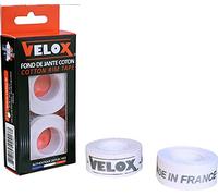 Velox Unisex Deluxe Cotton Rim Tape, White, 19mm Pair UK
