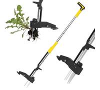 Veloxtera Weed Puller, Stand-up Weeding Remover Tools, Long Handle Garden Tool with 4 Claws, Hand Puller for Dandelion, Weed Root Pulling Tool and Picker