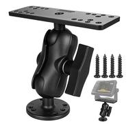 Velpaw Fish Finder Mount with C Size 1.5" / 38mm Ball, 3.42" Aluminum Arm Marine Electronics/Depth Finder Mount, High Salt Water Resistant,Compatible with Garmin, Lowrance, and More