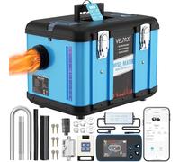 VELPAX 12V/24V/220V 8KW Diesel Air Heater, Toolbox Diesel Air Heater with 5L Fuel Tank, Portable All-in-one Truck Heater, Bluetooth APP Control for Car Truck Boat Bus cars trucks RV campers