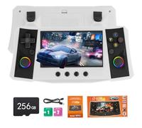 VELPAX Handheld Game Console, 40,000 Games in 1, 4.5-Inch IPS Screen Retro Gaming Console,40000 Classic Games, 4000mAh,20＋Mainstream Emulator,Built-in 256G TF Card（White）