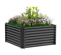 VELPAX Raised Garden Bed, Planter Raised Beds Boxes Outdoor, 122×122×61cm Large Metal Raised Garden Beds for Growing Outdoor Plants, Vegetables, Flowers and Herbs
