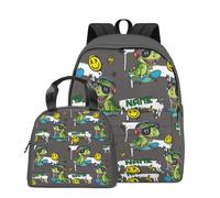 velquessa Personalised backpack for girls & boys custom kids backpack with personalised lunch box Custom Rucksack add Your Own Name LOGO Text Back To School Bag gifts for kids