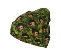 velquessa Personalised Beanie hat Men with face Photo Custom Womens Hats & caps Winter Woolly Black Skull Cap Chemo Headwear Unisex Gift Woolly Slouchy Knitted Beanies Running Hats Ladies Turbans