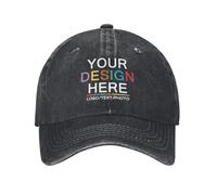 velquessa Personalised Caps for Men and Women Custom Baseball Hat Add Your Text,Logo,Photo Adjustable Mesh Hat for Golf,Running,Sports,Outdoor,Gym Design Your Own Unisex Hat for Casual Wear