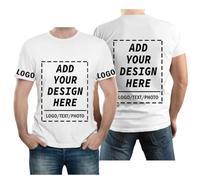 velquessa Personalised T Shirt for Men Women,Design Your Own Custom T Shirt, Customisable Shirts Add Photos/Text,Tshirt Printing Birthdays customised Gifts for Couples White