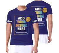 VELQUESSA Personalised T Shirts Bulk Custom Shirts-Design Your Own Printed T-Shirts for Men Women, Add Logo/Photo/Text, Customisable Great Personalised Gifts for Any Occasion