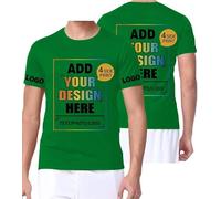 VELQUESSA Personalised T Shirts Bulk Custom Shirts-Design Your Own Printed T-Shirts for Men Women, Add Logo/Photo/Text, Customisable Great Personalised Gifts for Any Occasion