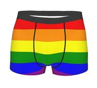 VELRAF Rainbow Pride Flag Men'S Boxer Briefs Underwear Shorts Trunks Underpants For Adult Men Teens
