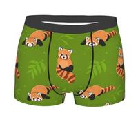 VELRAF Red Panda Leave Tree Men'S Boxer Briefs Underwear Shorts Trunks Underpants For Adult Men Teens