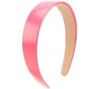 VELSCRUN Bright Pink Satin Headbands for Women Girls 1.6 Inch Wide Headband Head Bands for Womens Hair Solid Simple Holiday Hair Bands Cosplay Halloween Hair Accessories for Mothers Sisters 13